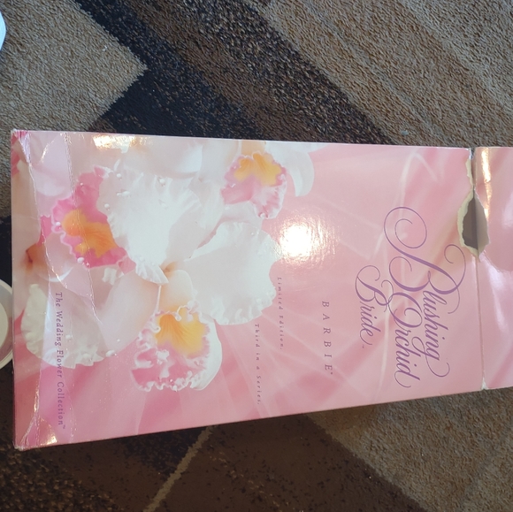 BARBIE limited edition 1996 blushing orchid bride porcelain doll NIB mattel - Picture 8 of 12